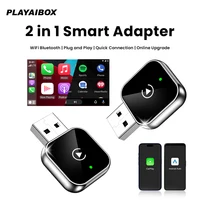Adaptador inalámbrico CarPlay Android Auto con cable a Dongle USB inalámbrico Mini caja inteligente Plug and Play para VW Toyota Nissan Honda Ford