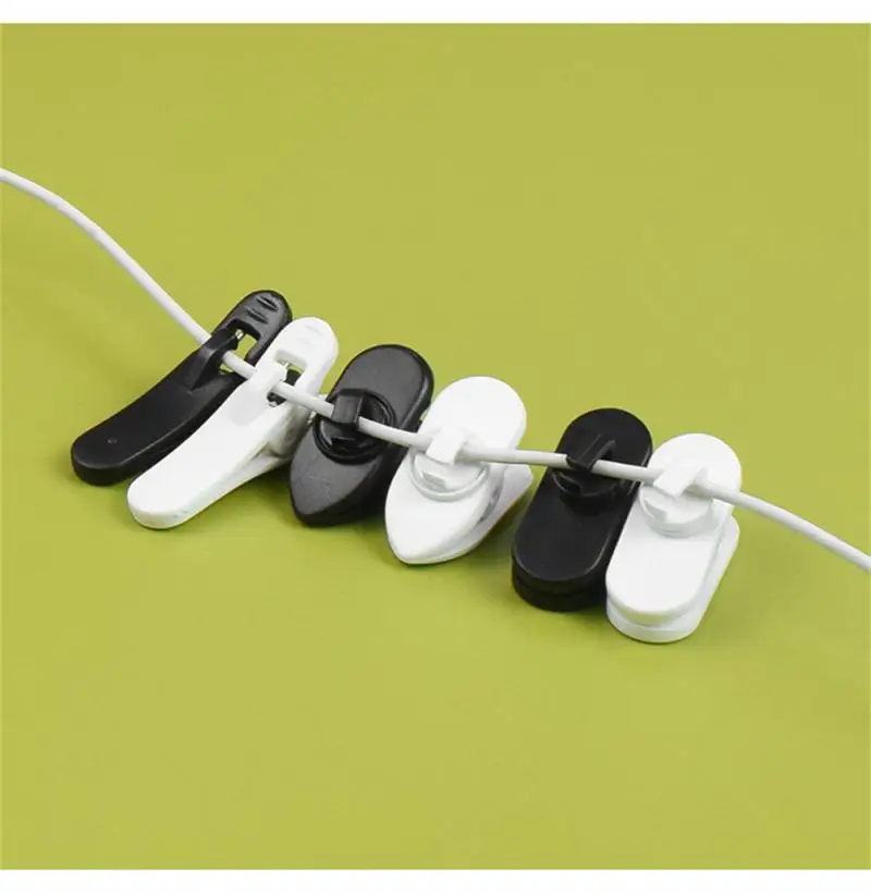 Cable Cord Clamp Collar Headset Clamp Collar Clip Rotating Clamps Headphone Cable Clips Earphone Winder Accessories