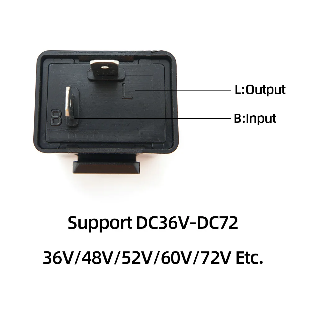 Pthene relé intermitente para LED, indicador de señal de giro, accesorios intermitentes para motocicleta, 32V, 48V, 52V, 60V, 72V, 2 pines