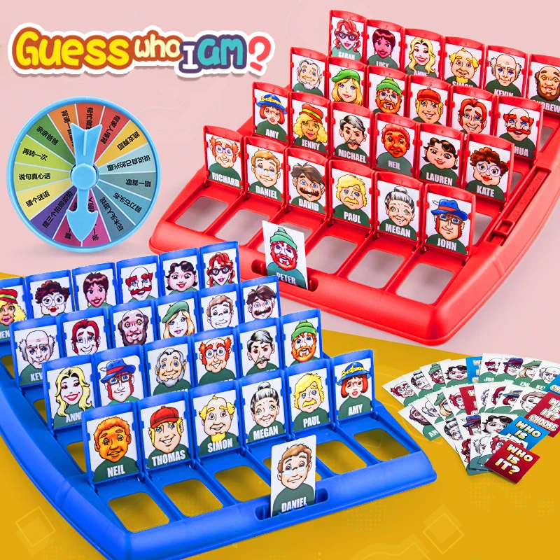 Guess Who I Am, A Toy Two Person Card Game, Battle Guessing, Character And Animal Card Kids Interactive Puzzle Tabletop Game