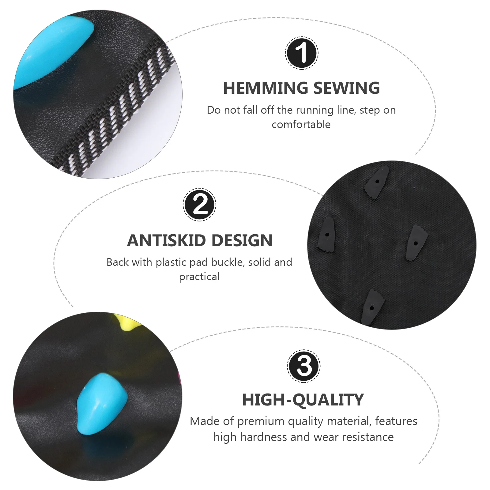 

Массажный коврик для ног с камнем для ходьбы, точечный массаж, коврик для расслабления ног, 175x35 см, облегчение боли, снижение стресса, кровообращение, улучшение иммунитета