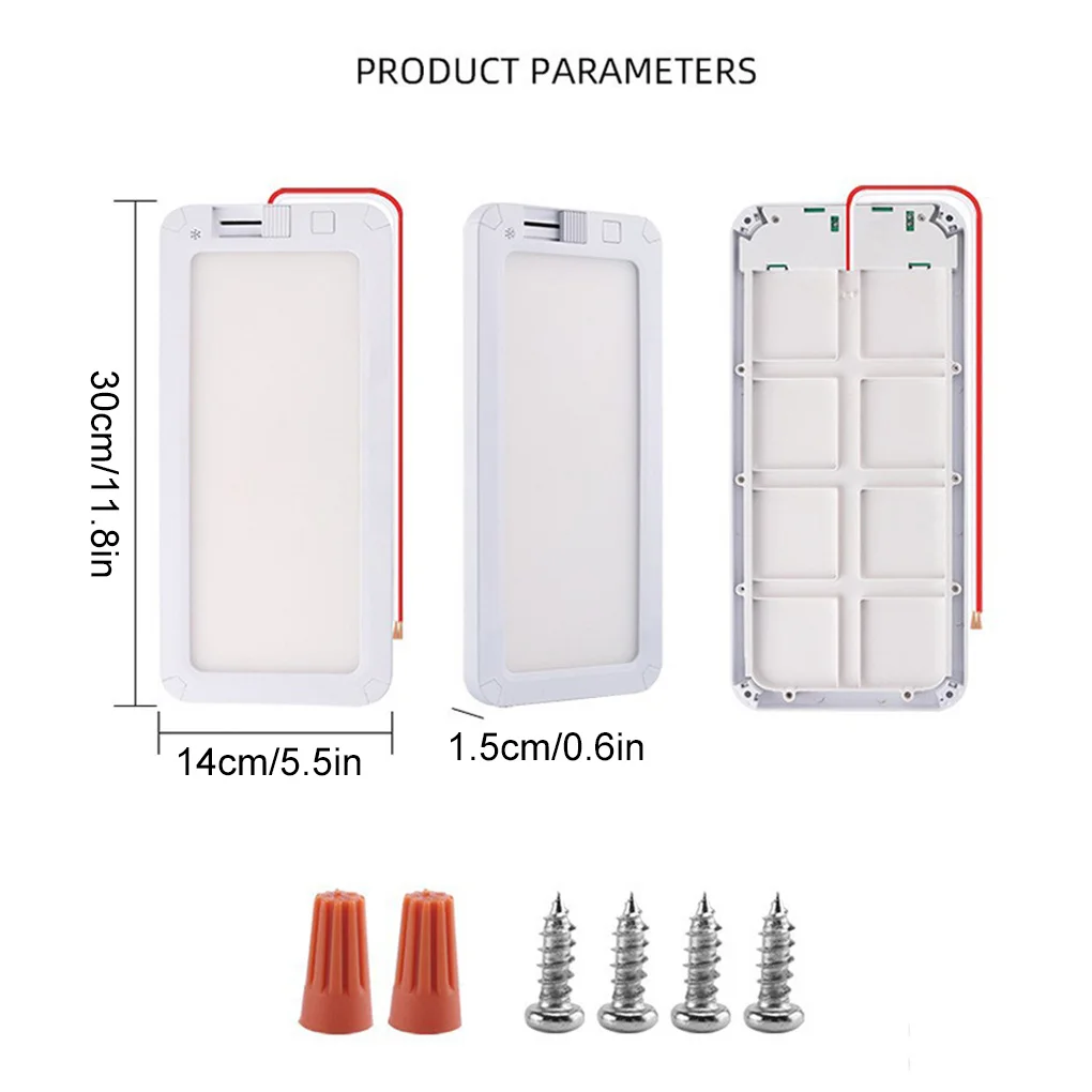 Luce interna per camper 96LED Illuminazione interna dimmerabile a 3 colori 12V-30V Luce a soffitto per camper Camion camper Caravan