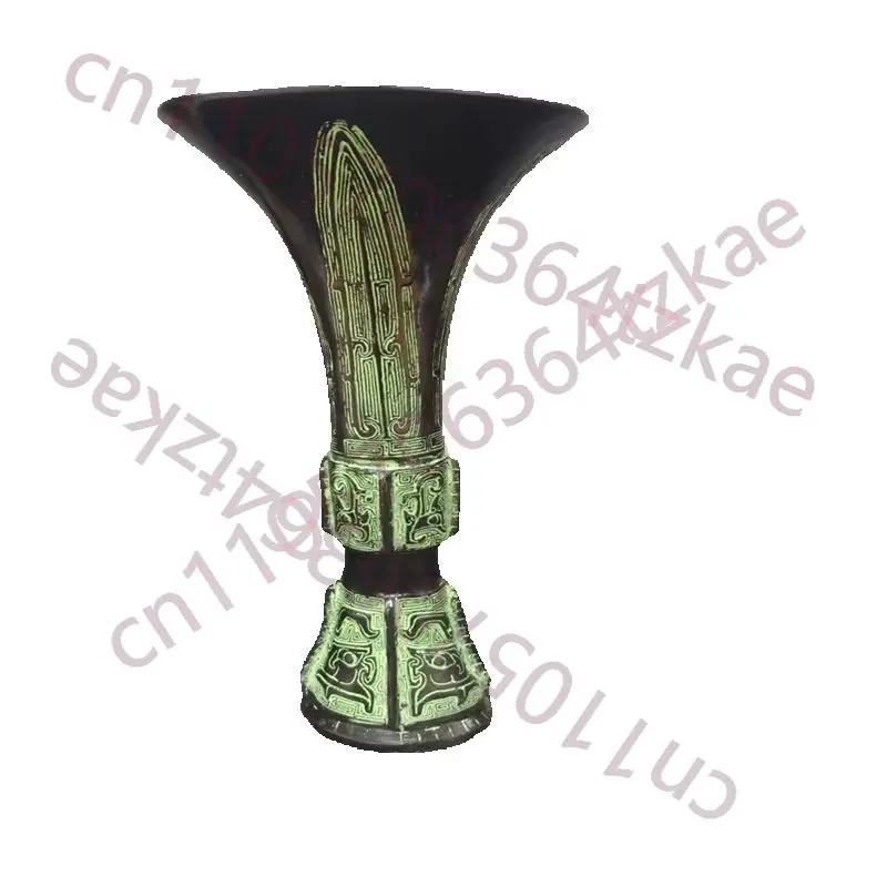 

A bronze Flower drum , A vase with ancient inscriptions,Collectibles from rural China