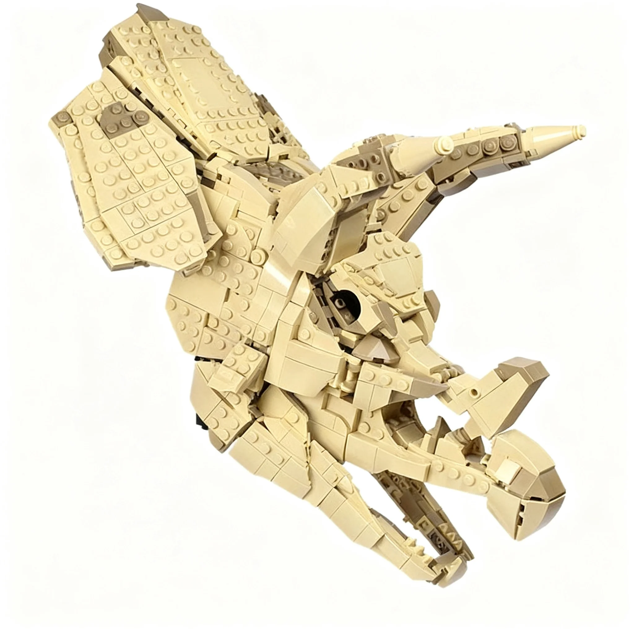 1297pcs MOC Dinosaur Fossil Triceratops Skull Jurassices Model Building Blocks Education Brick 3D Craft Birthday Assemble DIY