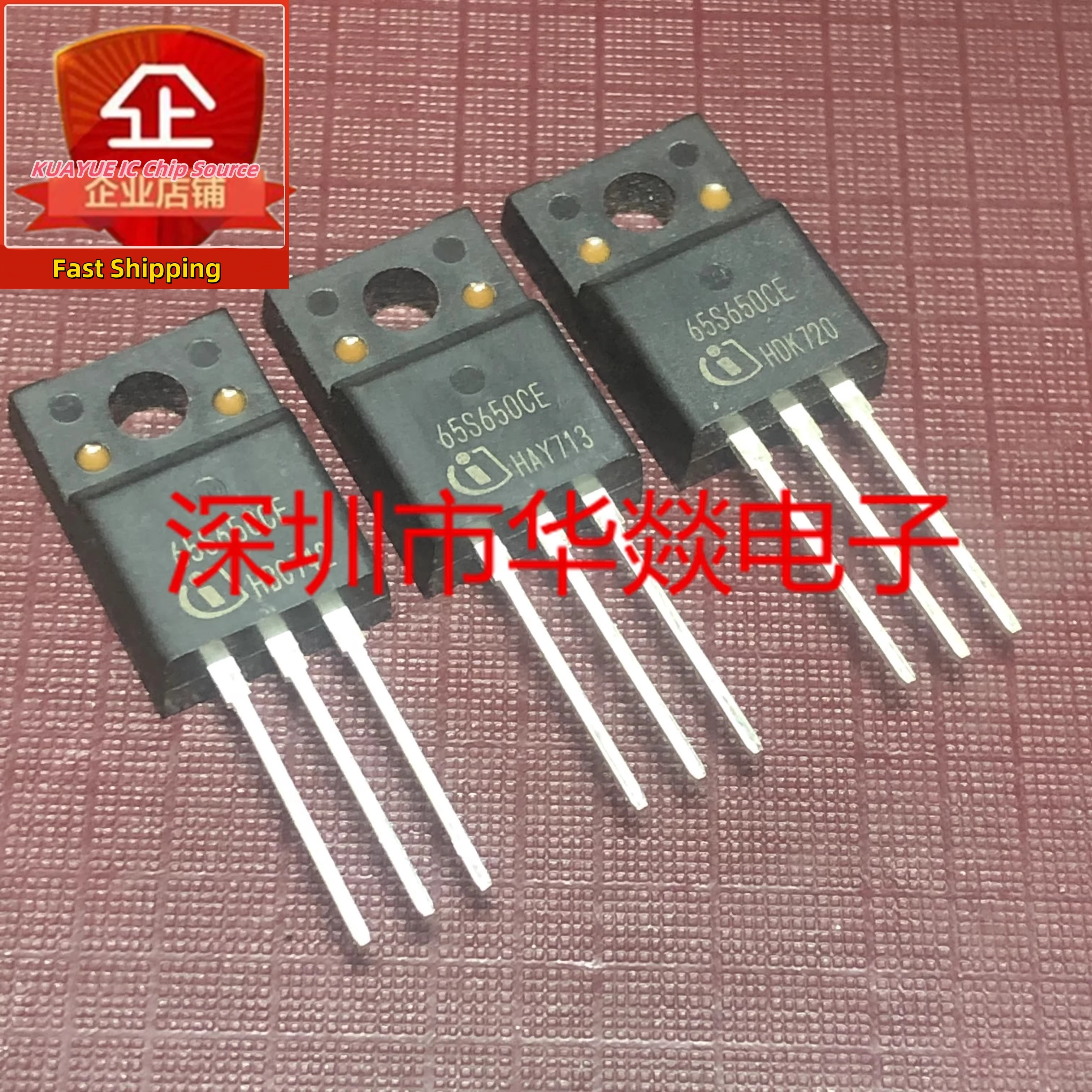 10PCS-30PCS/ IPA65R650CE 65S650CE TO-220F N 10A  650V  Fast Shipping Quality Guarantee