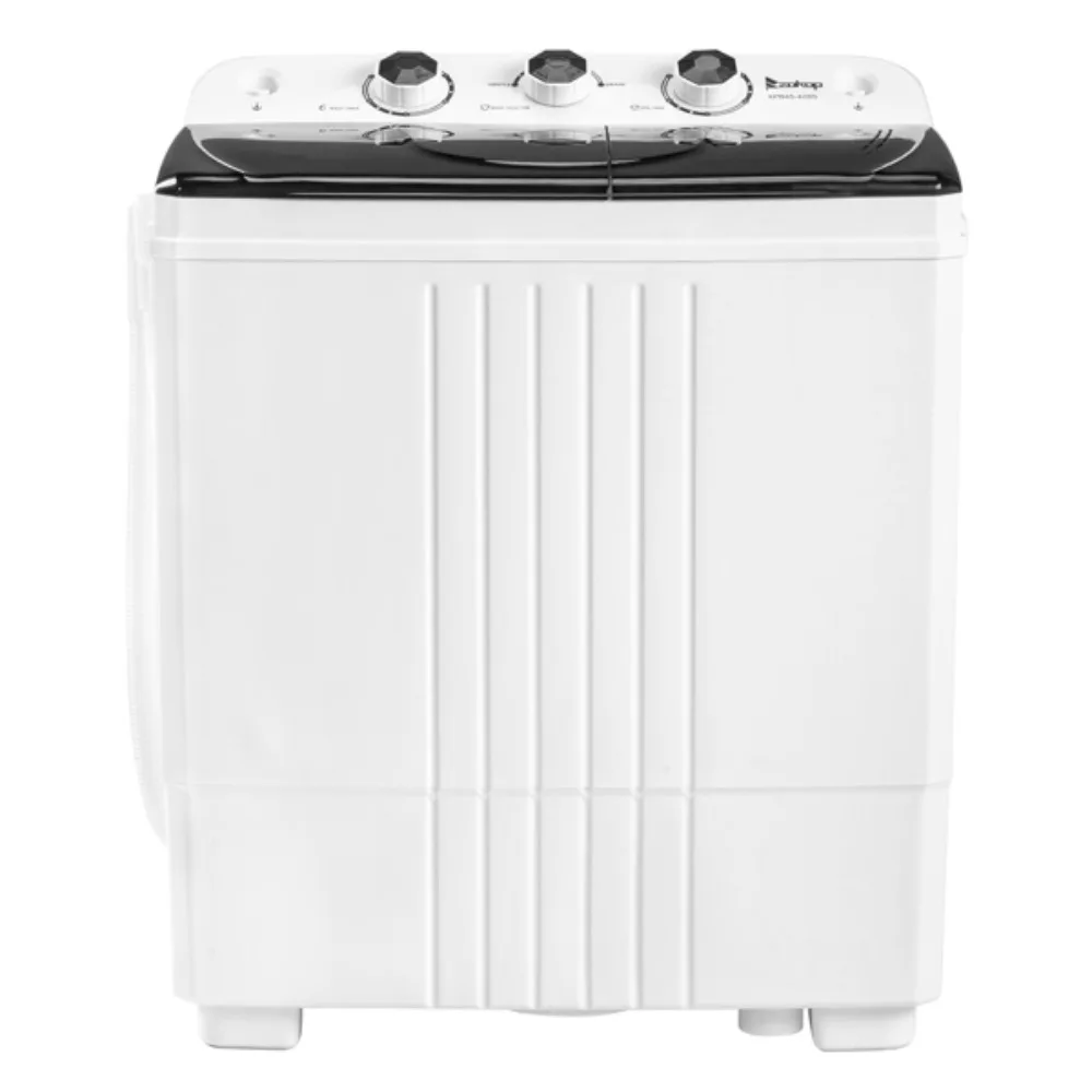 Twin Tub com bomba de drenagem embutida, tubo duplo semi-automático para apartamento, dormitórios, máquinas de lavar roupa, 20Lbs