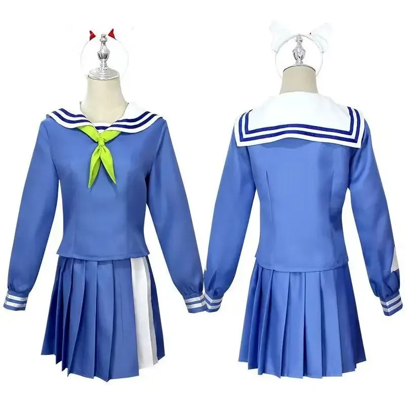 

ss13Blue Archives Raji Rabbit Coswear Kasumizawa Miyu Косплей Аниме Костюм с длинными рукавами Jk Юбка Цельный комплект