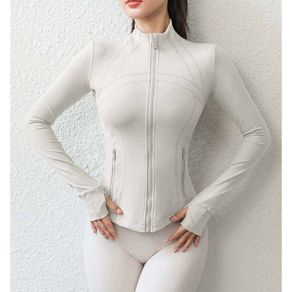 

Women's New Arrival Long-Sleeve Yoga Jacket, Slimming and Stylish for Running & Fitness, Perfect for Autumn & Winter Training