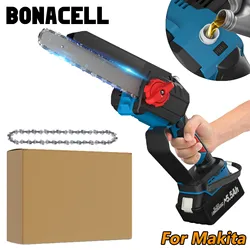 Bonacell 8 Inch Cordless Chainsaw High Hardness Chain For Makita BL1830 18v Battery BL1840 BL1850 BL1860 Electric Chain saw