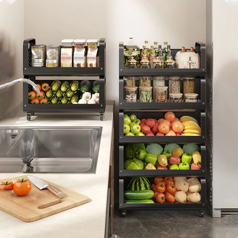 

Kitchens Storage Shelf With Wheel Kitchen Fruit and Vegetable Snack Storage Shelves Spice Racks kitchens accessories