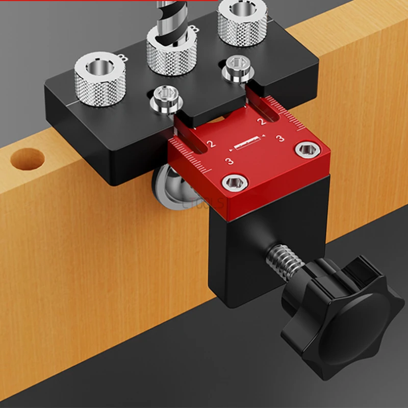 

Деревообработка 3 в 1, универсальный дюбельный приспособление для дюбеля, дерево 0-52 мм, направляющая для сверления отверстий, локатор, регулируемый комплект приспособлений для карманных отверстий