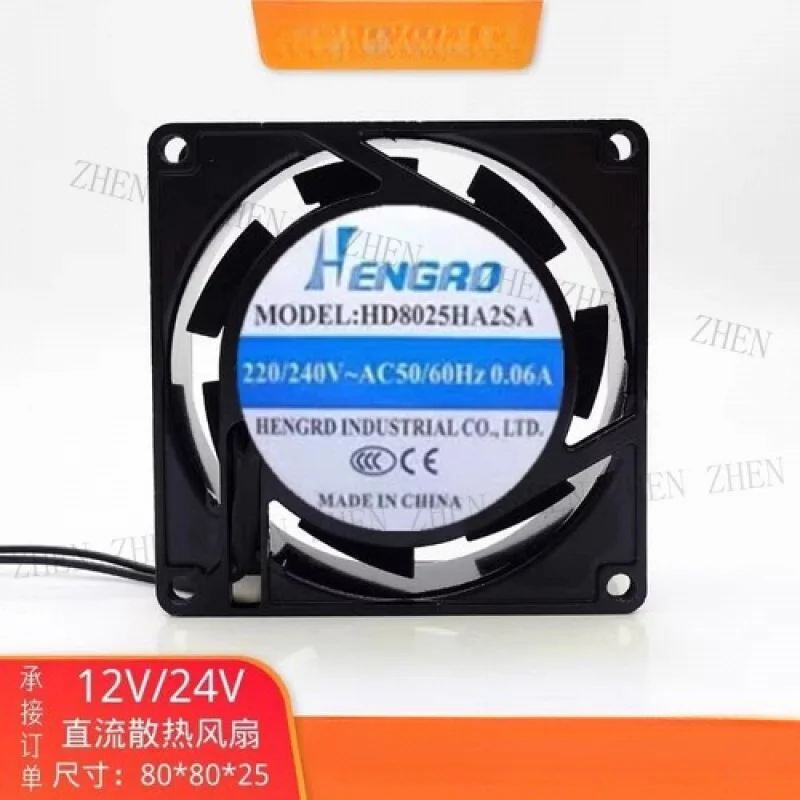 

Y ДЛЯ HENGRO HD8025HA2SA 8025 AC220V-240V 0,06A 8 см шариковый охлаждающий вентилятор