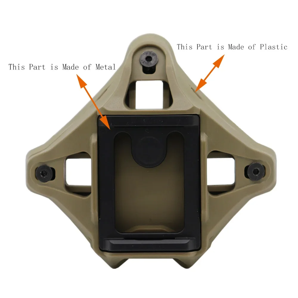 Adaptador de montaje NVG MK VAS Shroud tres orificios casco FAST MICH - imagen 3