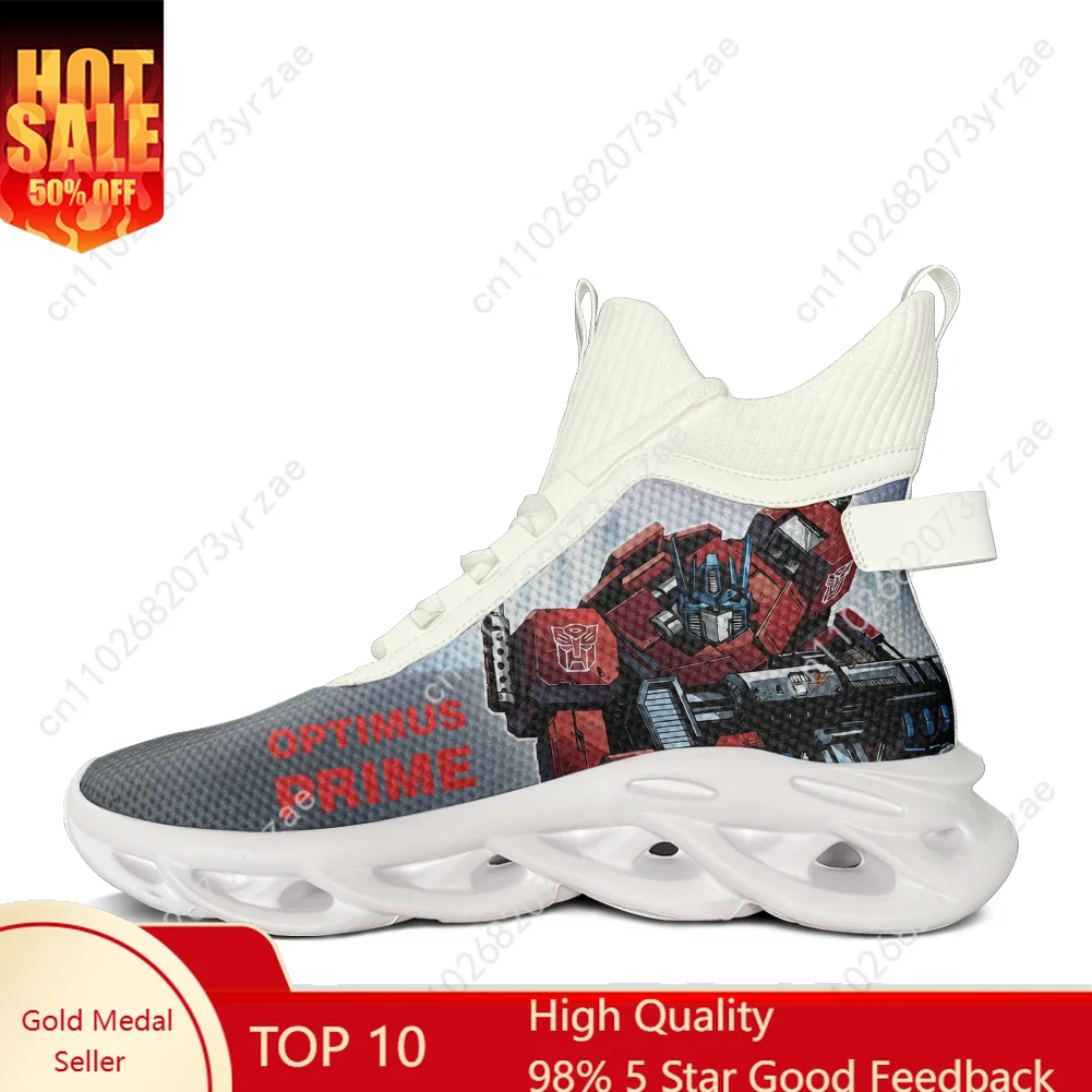 

Optimus Prime High Top Flats Sneakers Men Women Teenager Sneaker High Quality Personalized Casual Shoe Custom Made Shoes