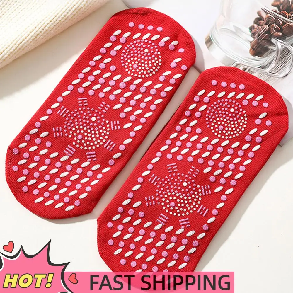 

1 пара самонагревающихся формирующих носков, облегчение боли, массажные носки для ног, турмалин, морозостойкие рождественские подарки для друзей