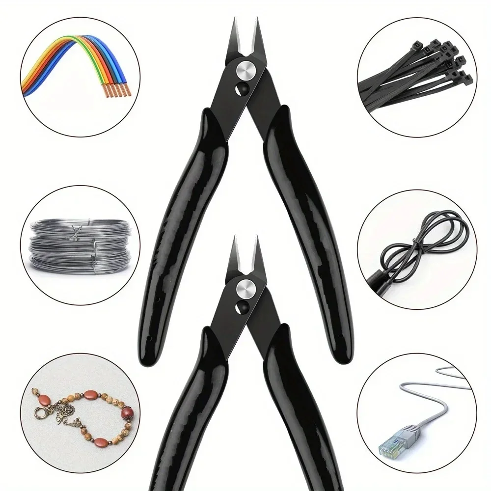 

1pc Mini Nose Cutting Plier Electrical Wire Cable Cutter Metal Side Snips Flush Pliers Convenient Durable Tool