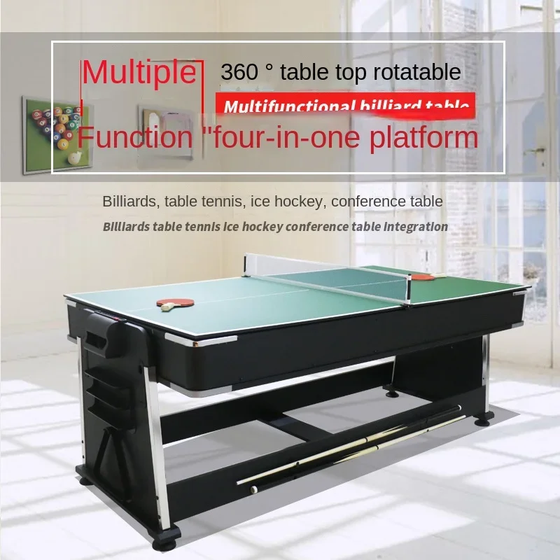 Billiard table four-in-one, multi-purpose table for adults