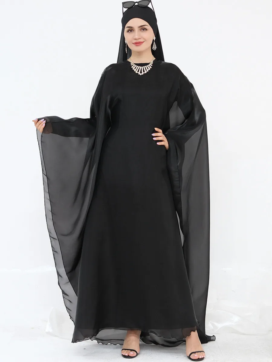 Mulheres muçulmanas dubai abaya conjunto de duas peças luxo mancha hijab vestido longo kaftan modesto ramadan robe femme islam conjunto de roupas kebaya