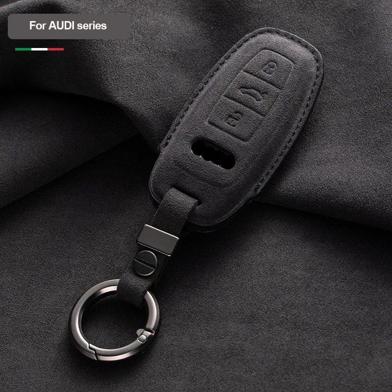 

Suede Car Key Case Cover Shell For Audi Q7 Quattro A8 Quattro A1 A3 8P A4 A5 A6 A7 S3 S4 S5 S7 S8 R8 Q2 Q3 Q5 Q8 TT RS3 RS6