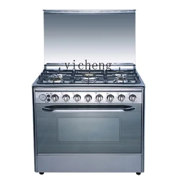 XL Four-Head Five-Mouth Six-Head Stove Liquefied One-Piece Oven Stove Baking Large Capacity Household Natural Gas