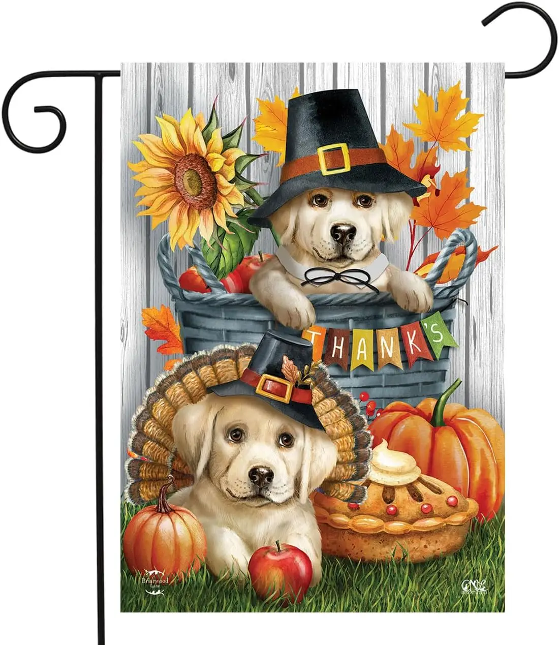 Pilgrim Puppies Garden Flag 12