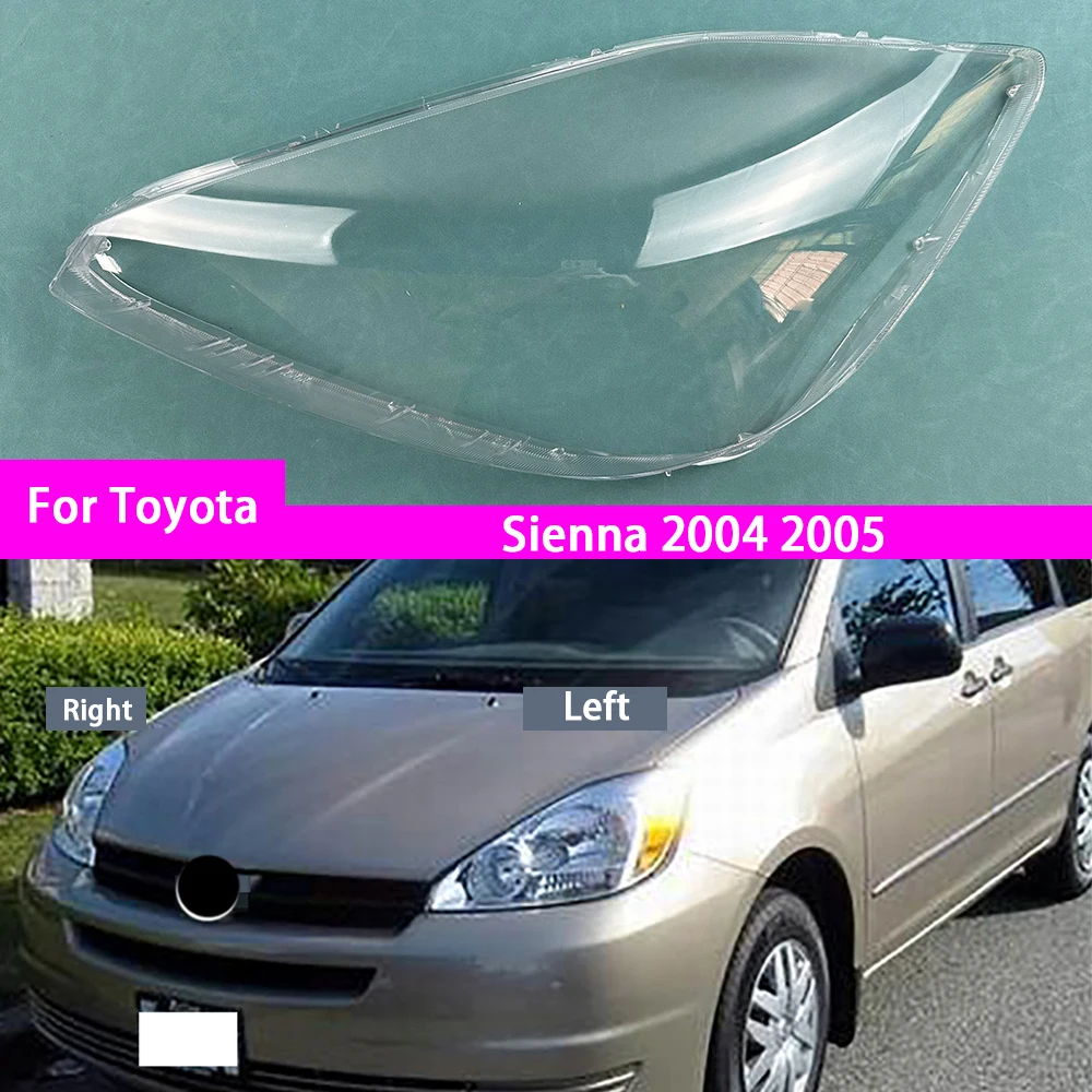 

Для Toyota Sienna 2004 2005, крышка фары, абажур, прозрачная линза, корпус лампы, маски из плексигласа, замена оригинального лампы