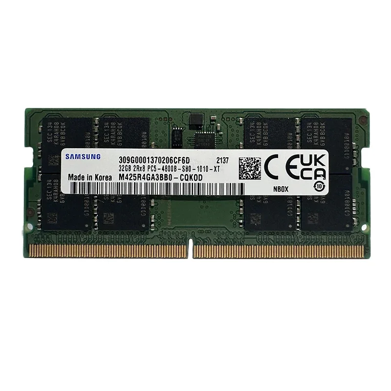 Imagem -03 - Samsung-memória Ram Portátil Ddr5 32gb 16gb 8gb 4800mhz 5600mhz Pc534800 1.1v 262 Pinos para Notebook Pcs 1pc