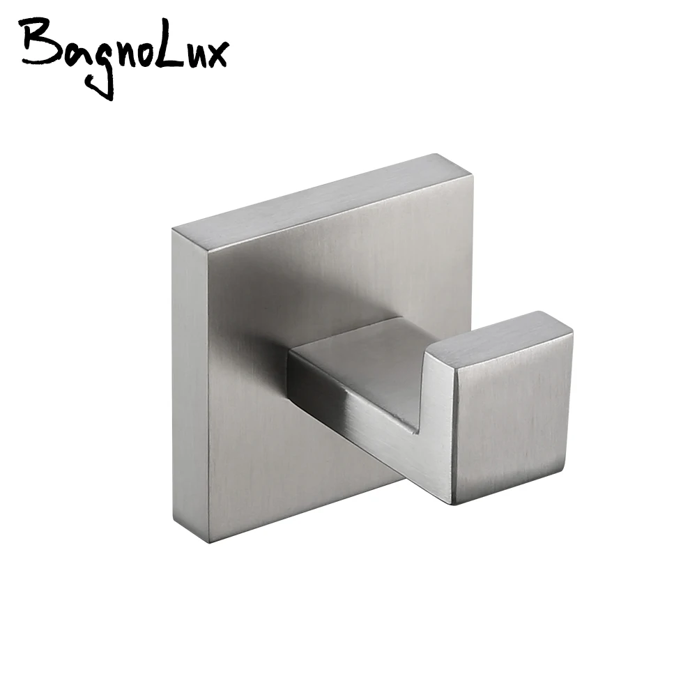 

Brushed Nick Wall Nail Robe Hook for Bathroom 304 Stainless Steel Hook SUS304 Rustproof Hanger for Kitchen Hardware Cloakroom