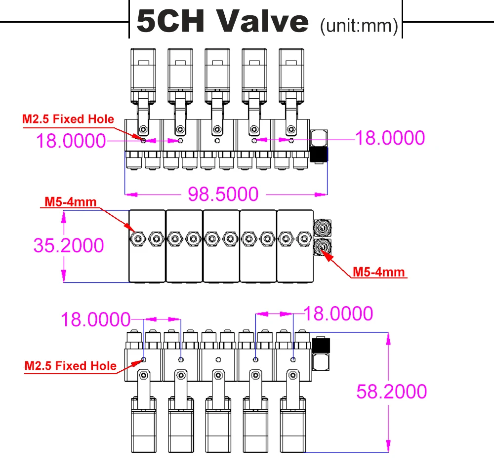 RC Hochdruck-Hydraulik-Drehventilblock mit 4 mm Düse 1/2/3/4/5/6/7/8 Kanäle für Bagger-Technikfahrzeugmodell – Detail 12