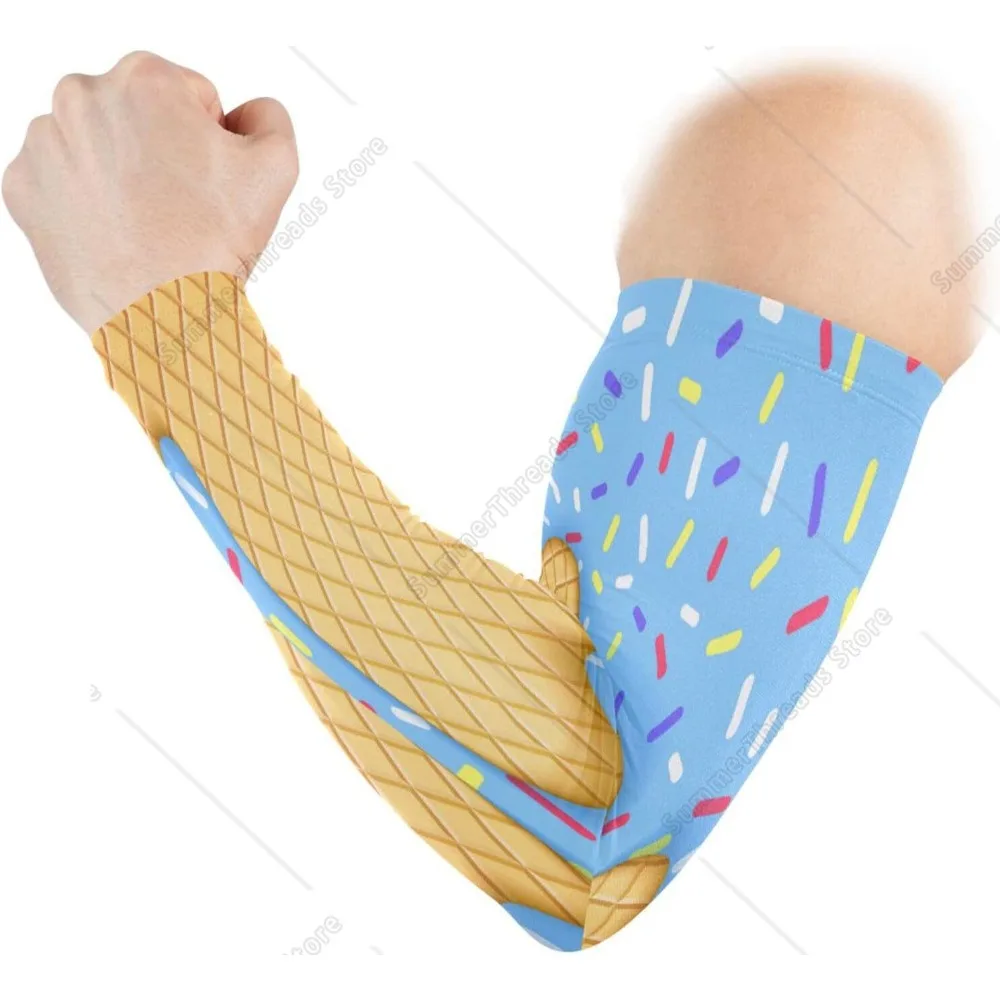 

Солнцезащитные рукава для мороженого для мужчин, женщин и подростков, накидка для татуировок, охлаждающий спортивный компрессионный рукав