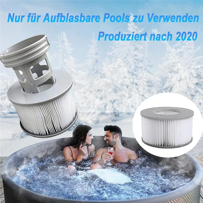 

M11K-Replacement 6 PCS Filter Cartridges For Mspa For Whirlpool 2020 For Inflatable Pool Models