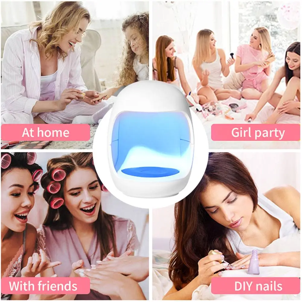 USB Nail Dryer Egg Design MINI UV LED Lamp Nail Art Manicure Gel Tools Light Drying Fast Curing Polish G6E8