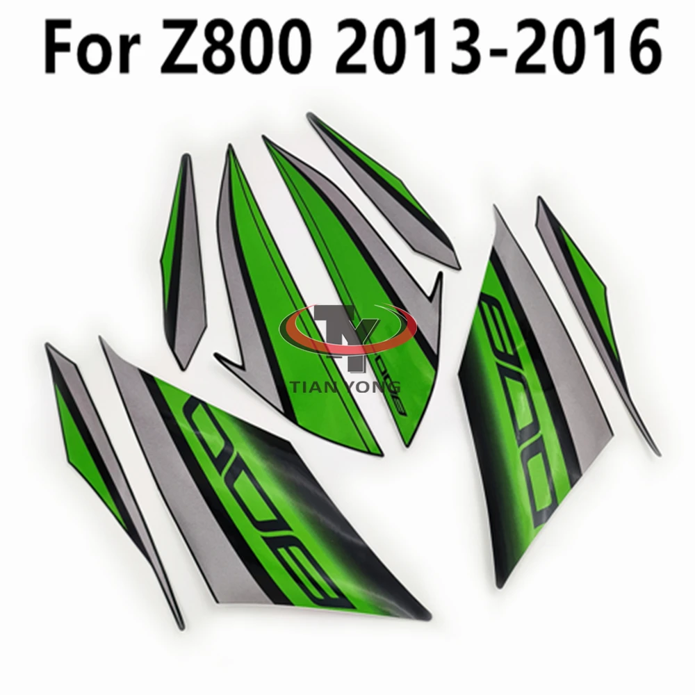 Applique Sticker Full Kit Silkscreen Applique Decorative Protector Motorcycle For Kawasaki Z800 2013-2014-2015-2016 High Quality