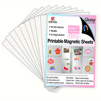KRYON 10 PCS 8.5x11 inch 216x279mm Glossy Printable Magnetic sheets 16 mils thickness Magnet Photo Paper for Inkjet Printers