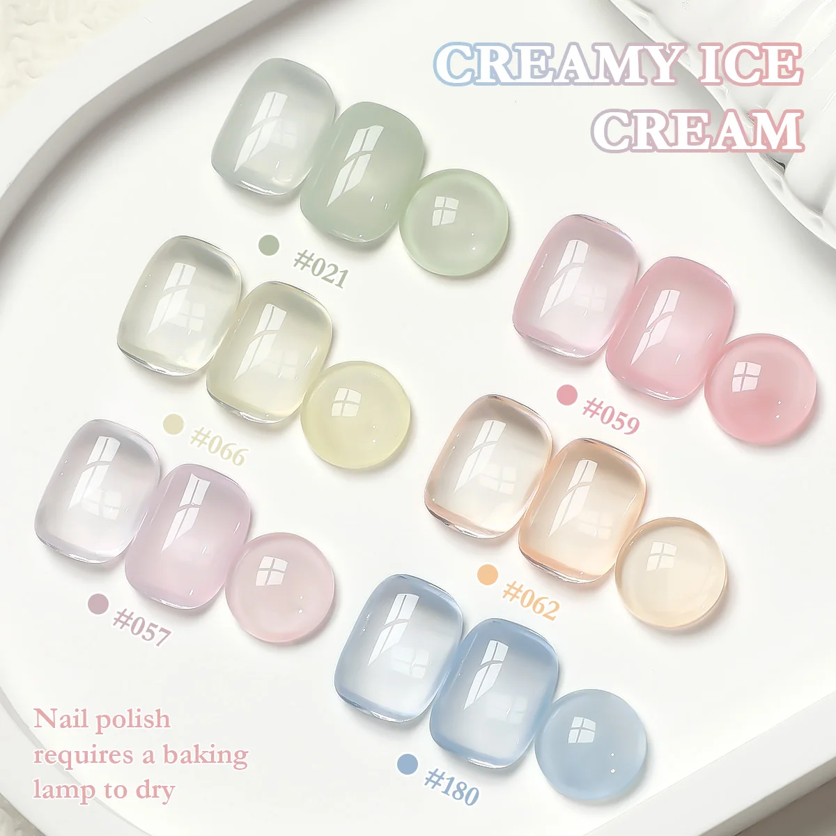 كريم XEIJAYI الشفاف 6 قطع/مجموعة - ضروري للأظافر الطبيعية المتدرجة! نسيج كريمي عالي التشبع