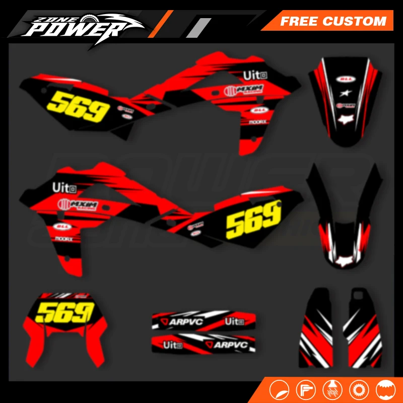

Powerzone Custom Motorcycle Graphics Decals Stickers Kits For Husqvarna TE250 2008 2009 2010 2011 2012 2013