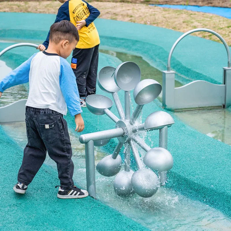 

Interactive Water Taker Wheel With Scoop Turner For Aqua Water Park Playground Projection Amusement Fun Educational Facility