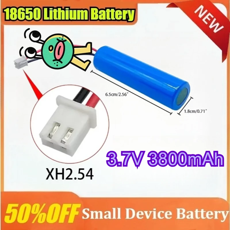 

18650 3.7V 3800mAh Lithium Battery for Flashlight Bluetooth Speaker Hair Clipper Led Light Toy Car Small Power Tools