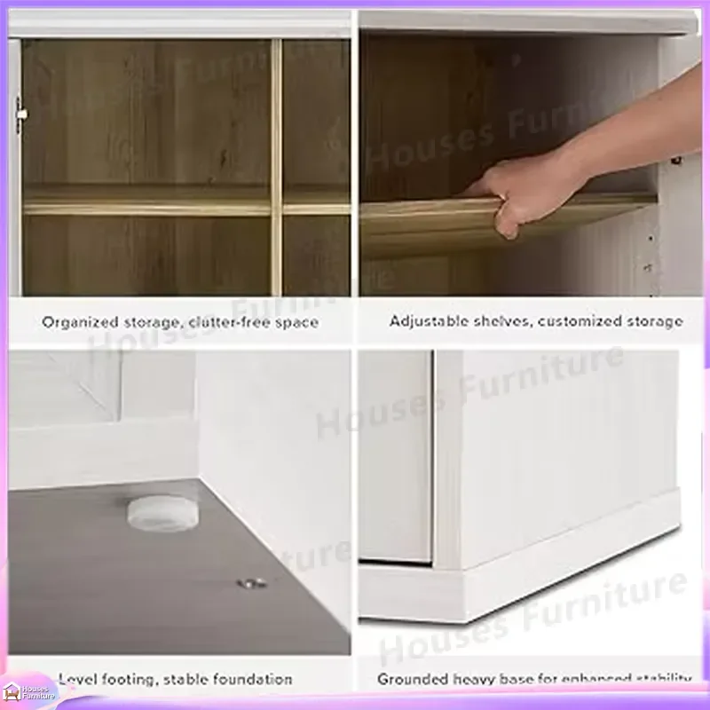 Modern Wooden Shoe Cabinet Storage Organizer Small Modular Entryway Bench with Shelves Living Room Furniture Display Rack view 5