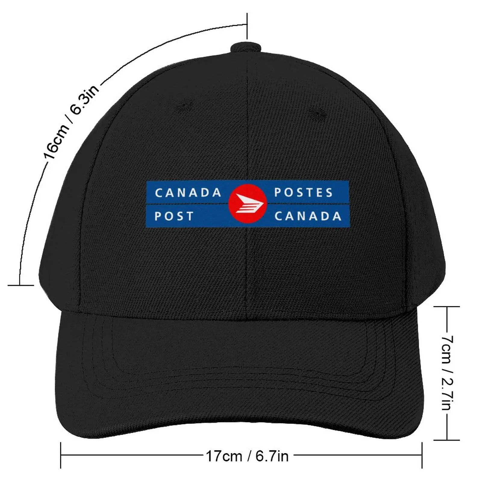 Canada Post Logo Billingual Baseball Cap western hats Streetwear Hat Women Men's