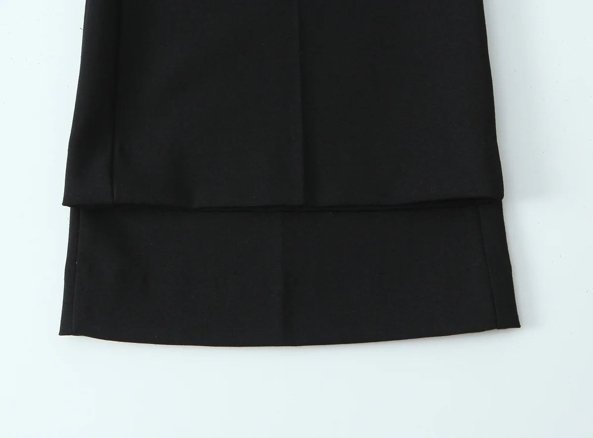 Women's Bell-Bottoms Trousers Spring Autumn Pants Office Lady Solid Color Trendy Flared Trousers