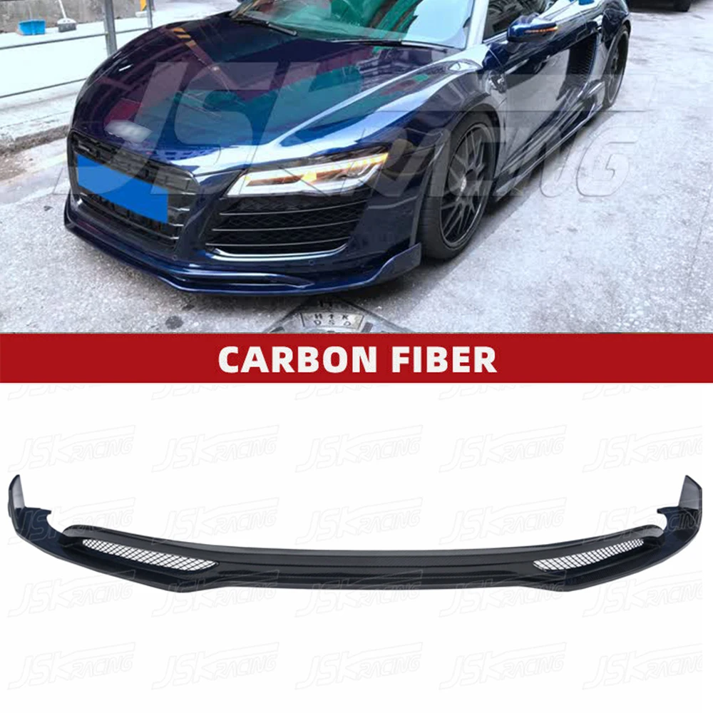 

R Style Carbon Fiber Front Lip Spoiler Apron For Audi R8 V8 V10 2008-2015（JSKADR808042）