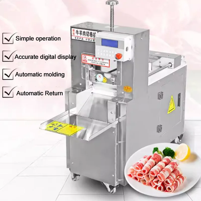 new arrivals kitchen manual model frozen Lamb roll slicer meat cutting machine for small restaurant