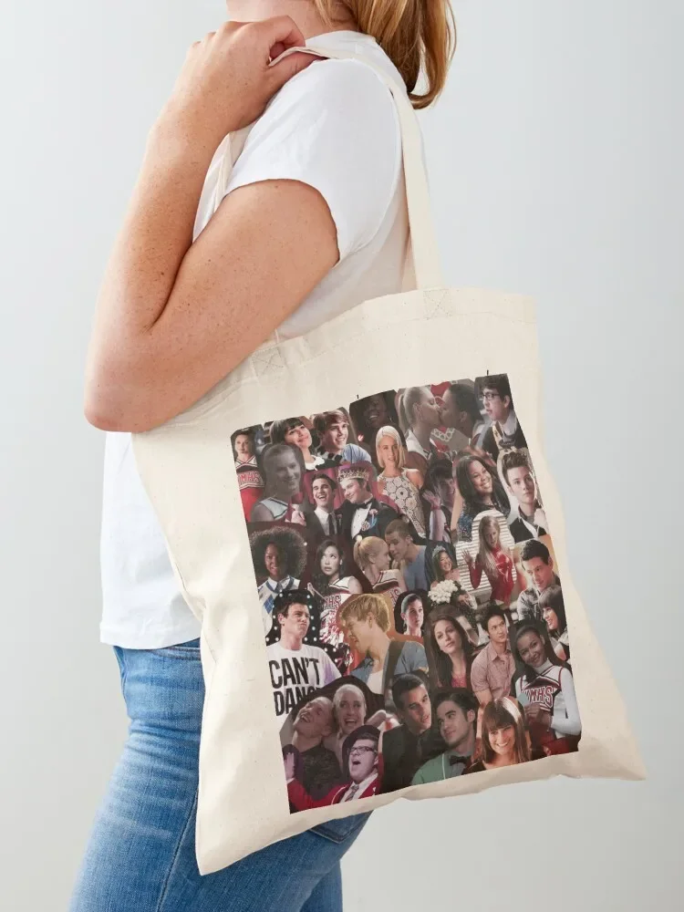 Glee Collage Tote Bag tote bag men's eco pack tote bag canvas hand ladies