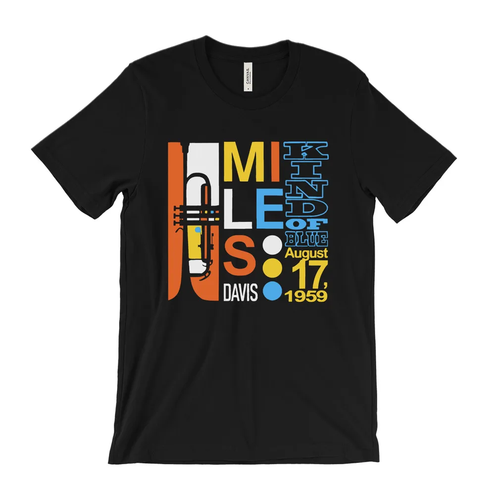 

Miles Davis Kind Of Blue T-Shirt - jazz music - john coltrane - blue note vntg