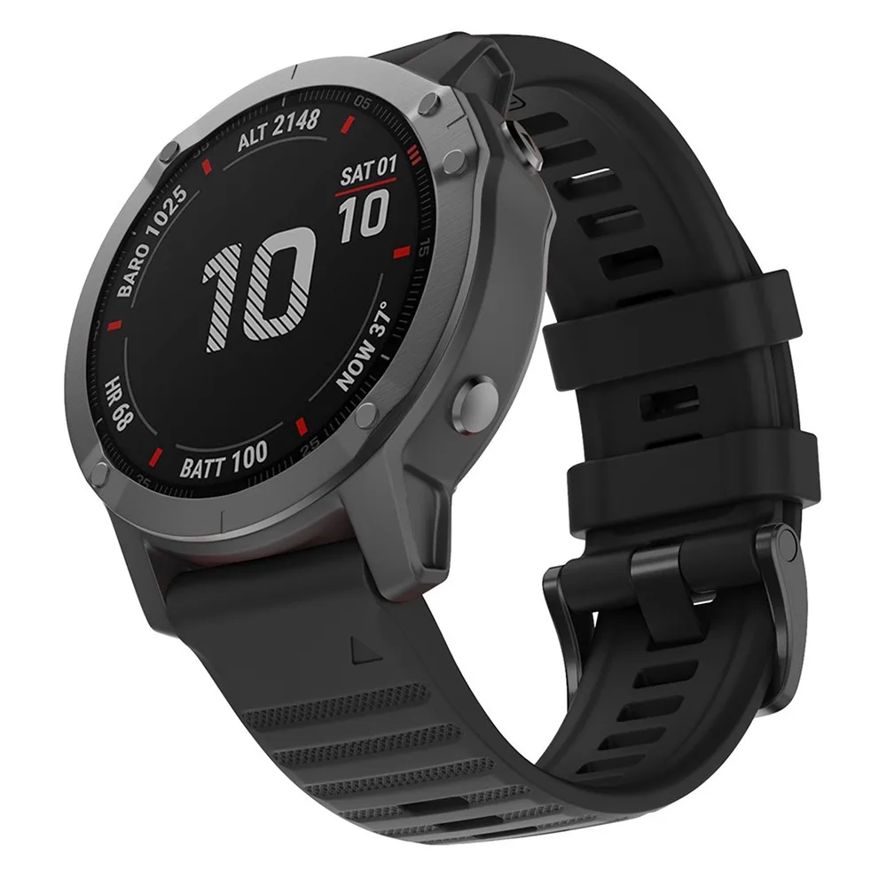 26mm 22mm Silicone Strap For Garmin Fenix 7X 7 Pro Solar/6X 6 Sapphire 5 5X Plus 3 3HR/Epix HR Venu SQ 2 3 QuickFit Watch Band view 6