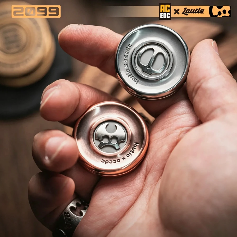 LAUTIE & ACEDC Devil's Milk Cap Haptic Coin Magnet Haptic Coin Stress Relief Toy Anxiety Relief Gadgets