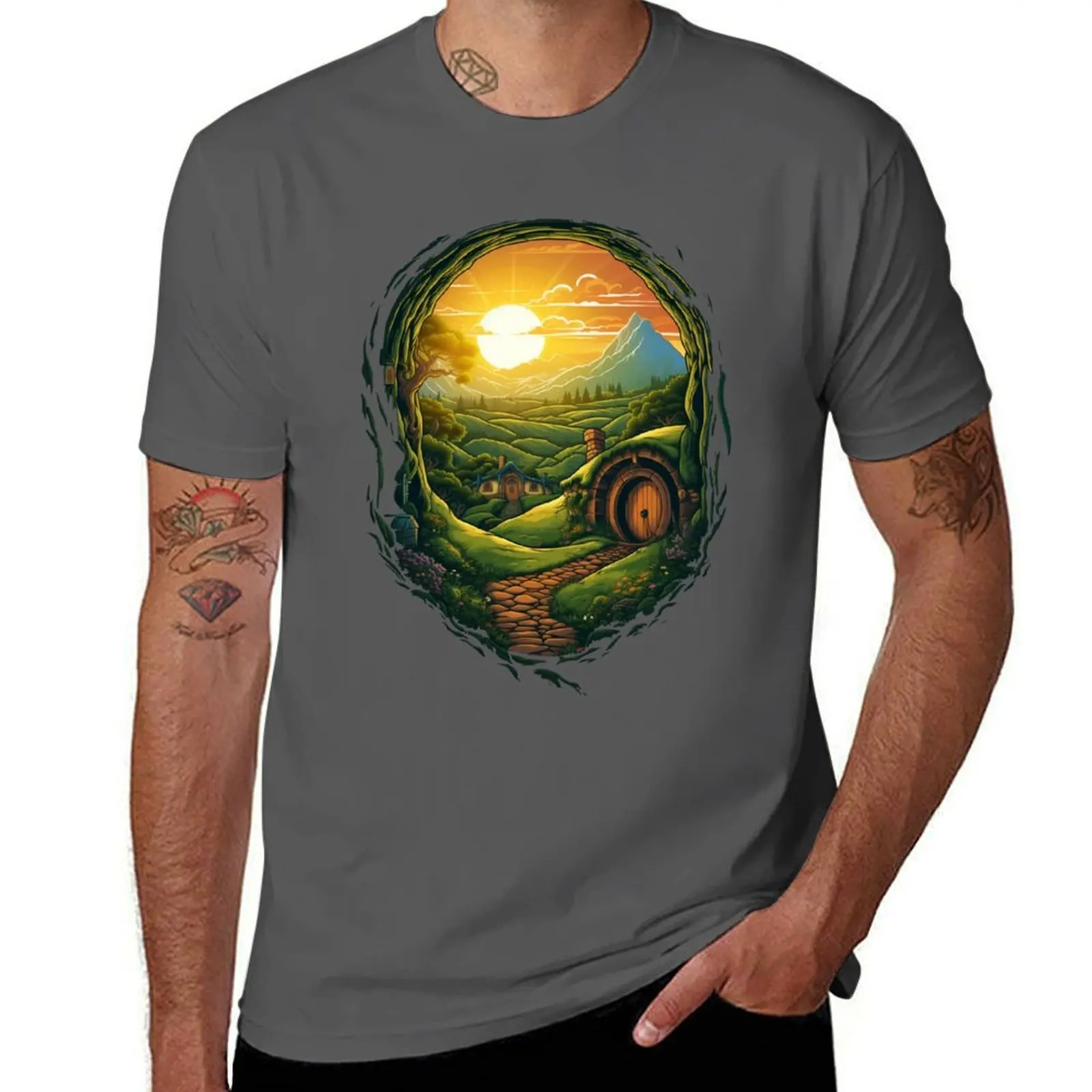 Shire, Frodo, Tolkien, El Señor de los Anillos J.R.R. Bilbo, End, camiseta con protección solar para exteriores