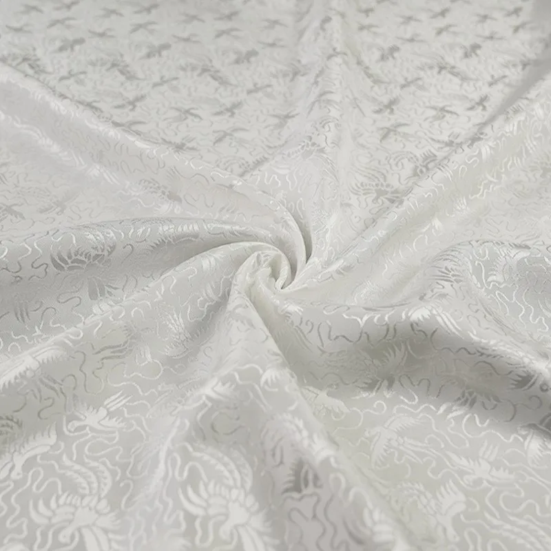 New Chinese-style Hanfu and cheongsam made of pure silk white fabric