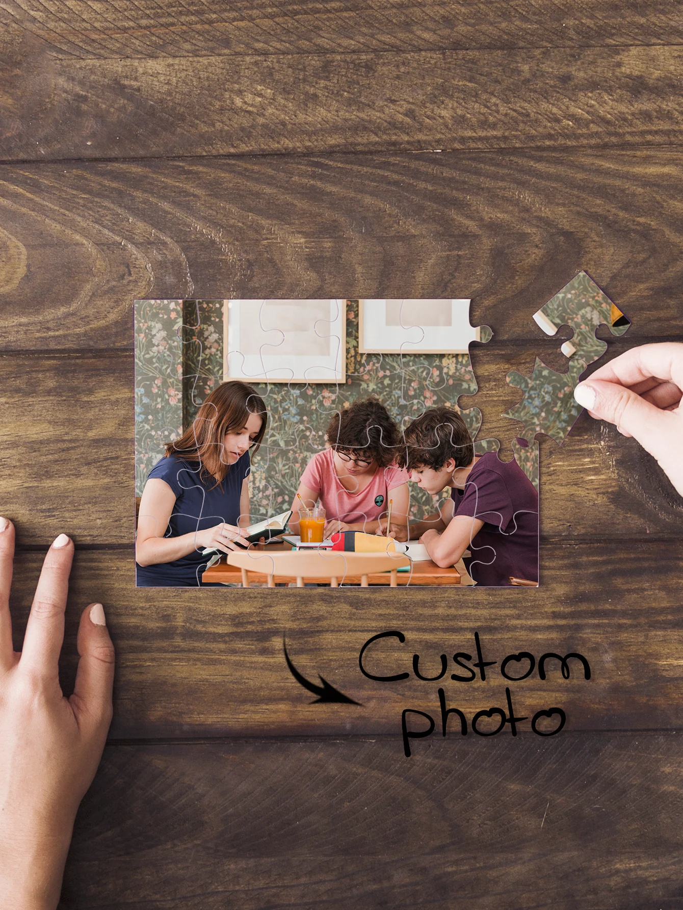 35/150/300/500/1000 قطعة عائلة جديدة مخصصة صور شخصية الضغط الألغاز بازل قطع فسيفساء ألغاز مخصصة #4